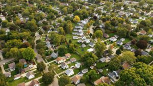 Columbus Neighborhood arial view