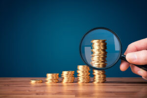 Magnifying Glass on Money