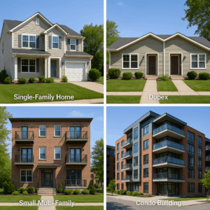 Four different types of columbus rentals